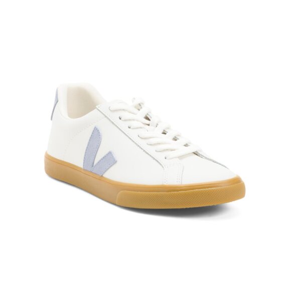 VEJA Shoes - VEJA White/Blue Made In Brazil Leather Esplar Sneakers